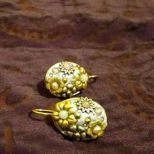 Michal Golan Fresh Water Pearl, Stone Earrings